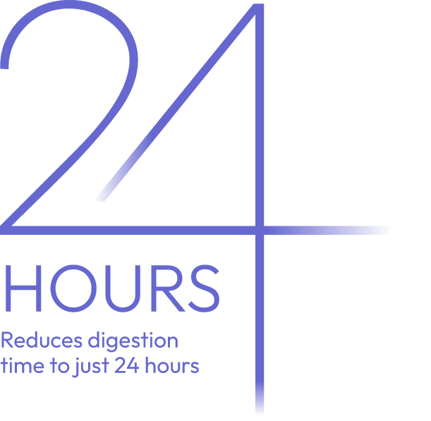 Bio waste digestion time to just 24 hours